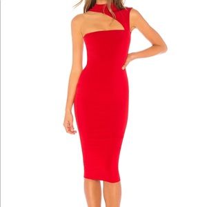 Nookie Charlize High Neck dress in RED ❤️